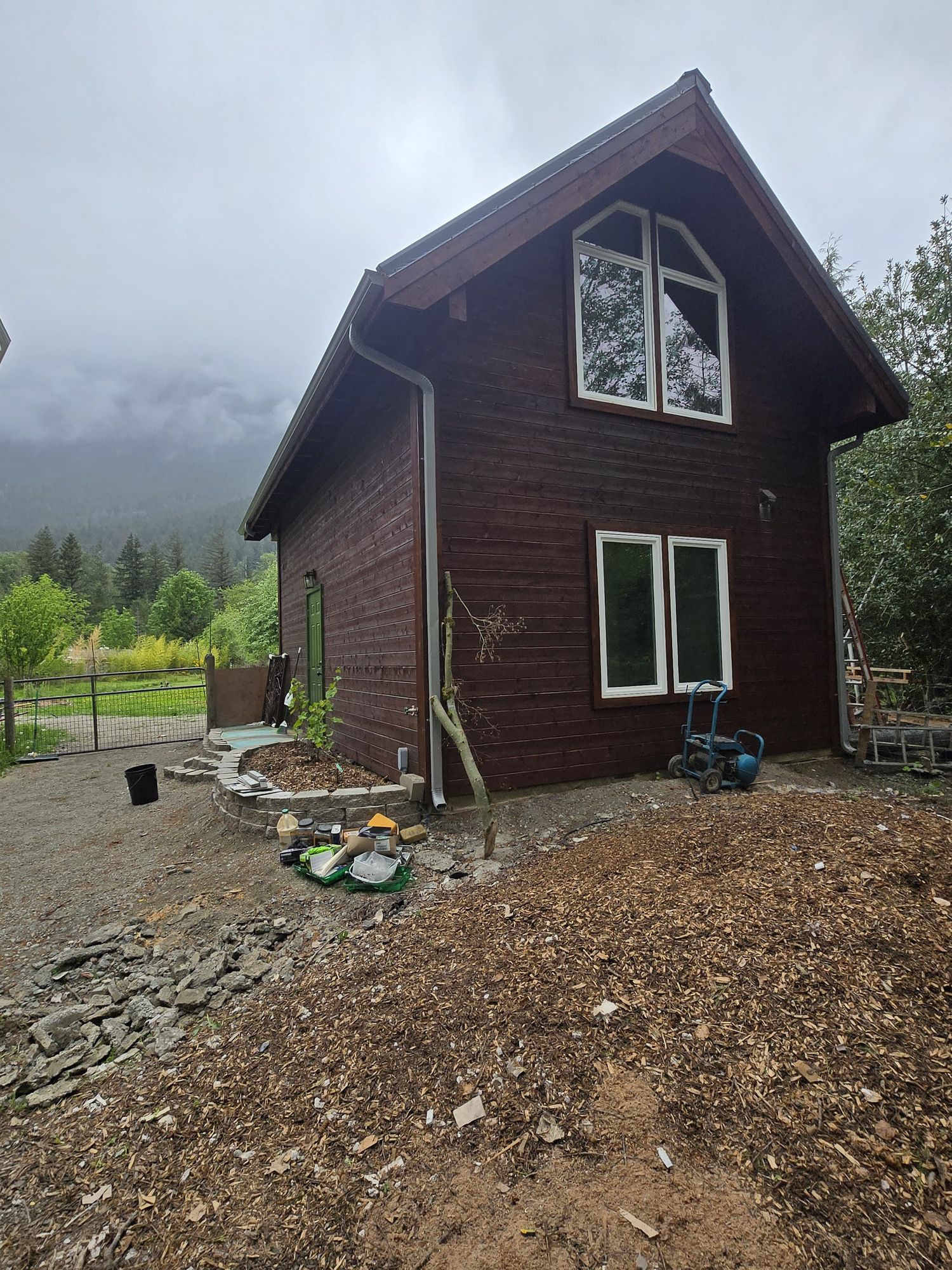 Alpenglow Studio exterior in North Bend, WA, at the foot of Mount Si